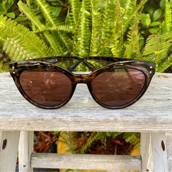 New SAINT OWEN X CURATEUR WYLDE Brown Tortoise Shell Sunglasses. Vacation Summer - Picture 3 of 8